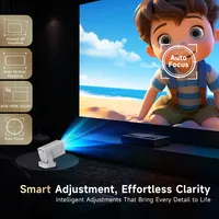Projecteur portable HY310 avec mise au point automatique, 1080P, 330 ANSI, Android 11, haut-parleur 5W, Air Mouse et assistant vocal