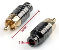 Soudure de luxe RCA prise Jack connecteur haut-parleur sortie Audio/entrée adaptateur prise plaqué or écouteur connecteur Jack