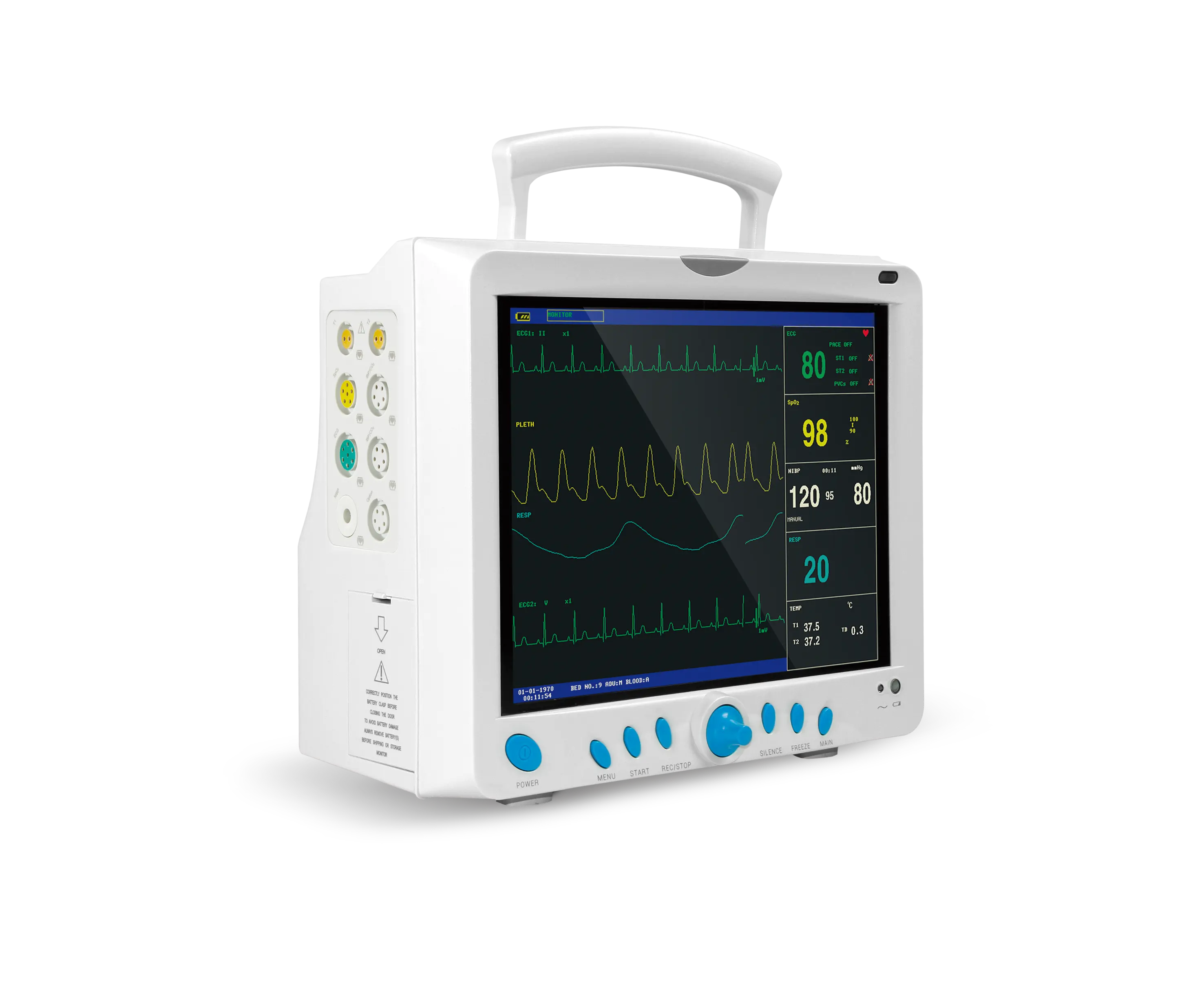 CONTEC CMS9000 çok parametre taşınabilir hasta monitörü tıbbi ekipmanlar