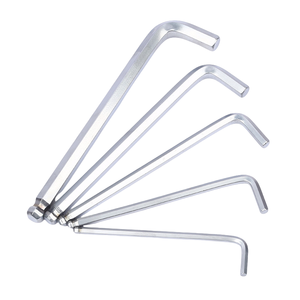Jeu de clés <span class=keywords><strong>Allen</strong></span> métriques en acier au carbone de qualité professionnelle, double tête, en forme de L, à embout sphérique, réglables, OEM - Product Image 1