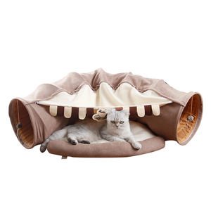 DoePet Katzen bett Hot Selling Großhandel Haustier bedarf Haustier Interaktives Quietschendes Spielzeug Filz Katzen tunnel Röhren Bett Spielzeug Katze Haustier Bett - Product Image 4