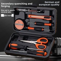 Kit d'outils professionnel robuste multi-usages 9 pièces en acier forgé tout-en-un pour la maison et le garage