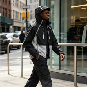 Sudaderas con Capucha Reflectantes Personalizadas al por Mayor para Hombre, Sudadera con Capucha Resistente al Agua, Sudadera con Capucha con Cierre Completo para Hombre, Sudadera con Capucha Essence, Sudaderas con Capucha y Pantalones Deportivos - Product Image 3