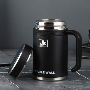 Jk Office Cup Double Wall Stainless Steel <b>Thermos</b> With Handle And <b>Tea</b> Strainer For Business Use - Product Image 4