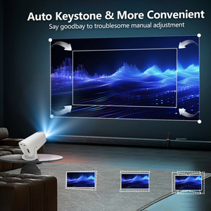 Mini Proyectores 4K Full 1080p, Proyector Inteligente Portátil con Android, WiFi y Bluetooth, Proyector de Cine en Casa con Enfoque Automático - Product Image 3