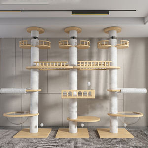 Vente en gros en usine de tour moderne de haute qualité arbre à chat multi-niveaux du sol au plafond - Product Image 5