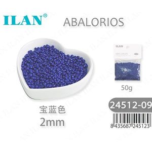 Perline Ilan Abalorios 2mm blu reale 50g per la creazione di gioielli - Product Image 1