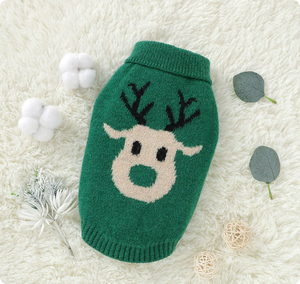 Mimixiong Animal Print XL Eco-Friendly <strong>Dog</strong> Deer Head Warm Sweater Costume - Product Image 4