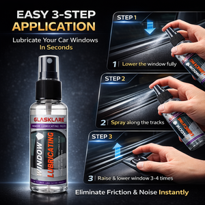 Lubricante para Ventanas de Auto 50ML, Spray Lubricante para Rieles de Vidrio, Reduce el Ruido y la Fricción, Funcionamiento Suave de las Ventanas, Seguro para el Goma y el Sellado - Product Image 2