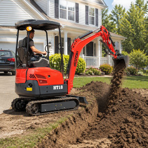 Mini-excavatrice hydraulique sur chenilles de 1,8 tonne, pelle compacte, mini-pelleuse pour la construction et l'agriculture - Product Image 4