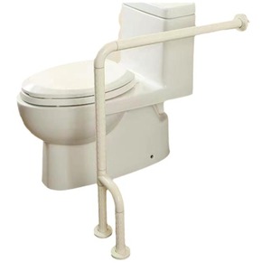 Barras de apoyo para baño Ji Tu, de plástico y acero inoxidable, con capacidad de carga de 300 kg, antideslizantes, para discapacitados y ancianos, barras de soporte para inodoro. - Product Image 4