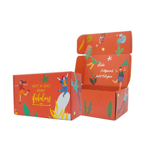 Bưu phẩm Hộp bao bì Hộp Tùy chỉnh màu sắc gấp giấy in logo vận chuyển Quà Tặng các tông sóng Hộp Quà Tặng thiết lập cho phụ nữ - Product Image 2