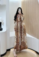 Nouvelle Abaya plissée imprimée Miyake, élégante et luxueuse, avec robe à devant ouvert, veste kaftan musulmane tendance pour le Ramadan