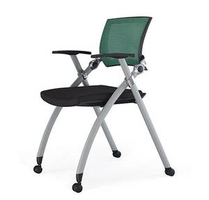 كرسي مكتب منزلي قابل للطي قابل للتكديس مع عجلات بسعر منخفض قابل للتكديس بشبكة مؤتمرات كرسي مكتب مريح للزوار - Product Image 3