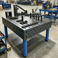 Table de soudage modulaire CNC directe d'usine 1000x800x200mm |   Plateforme en acier avec règle laser pour la réparation en atelier