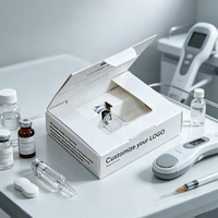 Boîte en carton rigide blanche personnalisée avec logo pour emballage de flacons cosmétiques, ampoules, sérums – Impression personnalisée pour soins de la peau, matériaux recyclés, solution complète