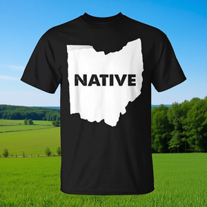 T-shirt con contorno del logo Native Ohio State Pride - Product Image 3