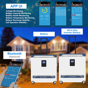 Batería Portátil Todo en Uno IP65 Apilable Híbrida para Red Eléctrica 51.2V 48V 5KWh 100Ah 200Ah 300Ah Almacenamiento de Energía Doméstica de Iones de Litio HED-All - Product Image 2