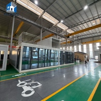 Maison conteneur RELYANCE, modulaire, préfabriquée, résistante aux tremblements de terre, 3 chambres, usage commercial, structure en acier, terrasse