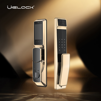 Serrure de porte intelligente UIELOCK QB40 avec reconnaissance d'empreintes digitales et de visage, WiFi Tuya, en aluminium, stockage cloud, sécurité domestique intelligente