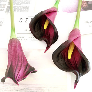 Venta al por Mayor de Fábrica, Lirios de Cala Artificiales Decorativos de Tacto Real, Tamaño Grande de 60 cm, Flores de Lirio de Cala - Product Image 5