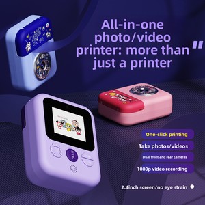 Phomemo Kids <b>Printing</b> <b>Camera</b> Purple Sharpie Doodle Design 2.4 Inch Screen One Click Print Photo Video Recorder - Product Image 2