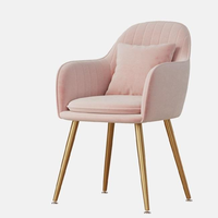 Nouvelle chaise d'intérieur moderne et élégante en tissu doux pour salon, chambre, dressing et salle à manger – Chaise décontractée confortable
