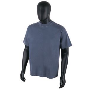 Camiseta TOPSHOW Personalizada 100% Algodón, Estilo Jersey, Manga Corta, Cuello Redondo, Lavado Ácido, Vintage, Lisa - Product Image 1