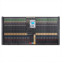 Console de mixage audio 10, 12, 16, 20, 24 canaux avec sortie stéréo, effets DSP doubles, châssis métallique pour performance scénique, enregistrement BT USB