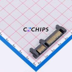 HDGCYLSY-SATA-115 Hard Drive Connector (SAS/SATA/M.2) SMD Connector SATA Male 22P Clamp Plate - Product Image 1