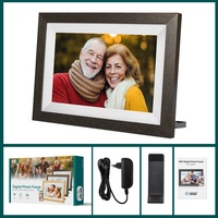 Toptan toplu özelleştirmek Woden durumda Frameo LCD bulut Video indir 10 inç WiFi dijital fotoğraf resim çerçeveleri