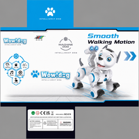Intelligenter Plastik-Elektro-Roboterhund mit Follow-Me-Funktion Fernbedienung 60m Reichweite für Innenbereich Geeignet für Kinder