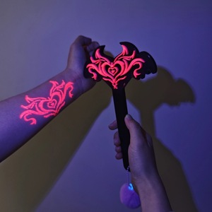 Succubus - Paleta de entrenamiento SP con estampado fluorescente, paleta erótica de cuero SM, látigo, juguetes sexuales alternativos, regalos para adultos - Product Image 2