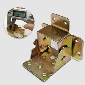Charnière pliante en acier de style traditionnel pour table de cuisine et pieds de chaise de salon avec frein - Product Image 2