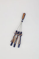 Pendentif LONGJIE en nœud de maïs tressé à la main avec franges, style ancien, accessoires de bricolage culturels, pendentif sûr
