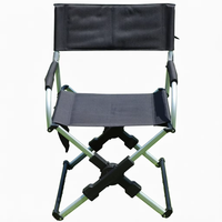 Chaise de camping pliable, cadre en aluminium léger, tissu Oxford portable pour les loisirs en plein air, la pêche, le pique-nique, la plage, le jardin