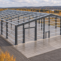 Système de bâtiment industriel métallique préfabriqué isolé pour entrepôt de stockage régional et atelier, à structure en acier durable