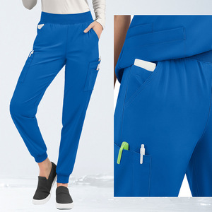 Scrubs Set Royal Blue Unisex Moisture Wicking Hospital Uniforms For Doctors Nurses Operating Room Staff Spa Beauty Salon Workers - Product Image 3