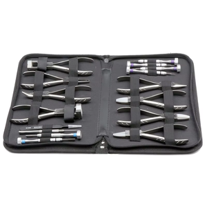 Set di Attrezzi Premium per Ottici con 16 Pezzi: Pinze, Cacciaviti, Pinzette e Borsa, Kit di Riparazione in Metallo Formato Viaggio - Product Image 4