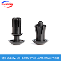 Rivets en nylon de type poussoir 2 2,6 3 3,1 3,5 4 4,1 5 6 MM, blancs et noirs, en plastique, type lettre R, pour fixations de cartes de circuits imprimés, fabricants