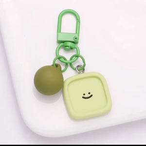Llavero de Plástico con Diseño de Cara Sonriente, Colorido y Adorable, en Tonos Pastel, para Airpods, Colgante Pequeño para Bolsa, Accesorios DIY, Regalo - Product Image 5