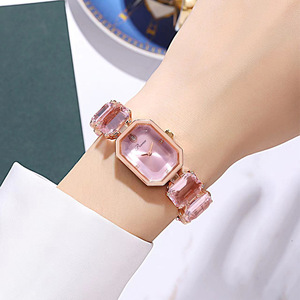 Popular Light Luxury Jewelry <b>Rectangular</b> Crystal Inlaid <b>Watch</b> for Women's Fashion Trend square Fashion Bracelet <b>Watch</b> - Product Image 1