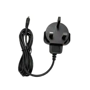 High quality 3V 5 v Plug in UK standard AC DC Power Adapter for search light charging