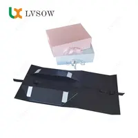 Customize Magnetic Gift Box, Luxury Foldable Ribbon