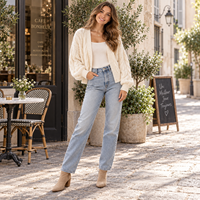 Cardigan en tricot torsadé personnalisé pour femme, col en V, boutonnage frontal, coupe oversize, tricot épais, style Old Money, vêtements d'hiver, OEM ODM
