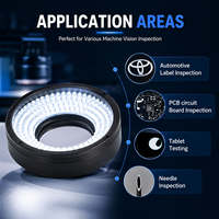 Éclairage annulaire LED 24V haute intensité pour la vision industrielle, tri et positionnement rapides