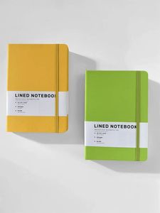 Carnets de notes rigides simples en similicuir PU HHZY A5 avec logo embossé or/argent – Idéal comme cadeau - Product Image 6