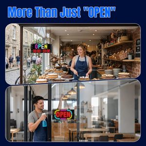 <b>LED</b> Open <b>Sign</b> 5x11in IP65 Waterproof USB Mobile CMS Programmable Display for Business Window Advertising - Product Image 4