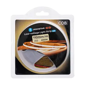 Striscia LED COB a bassa tensione 5m, 4000k, ideale per illuminazione decorativa e d'ambiente in interni ed esterni. - Product Image 3