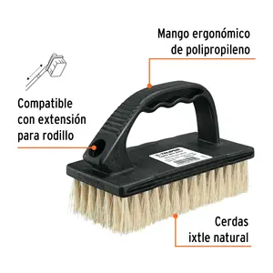 BOX 6 Brosse de peintre, pour le nettoyage avec des poils en ixtle - Product Image 1